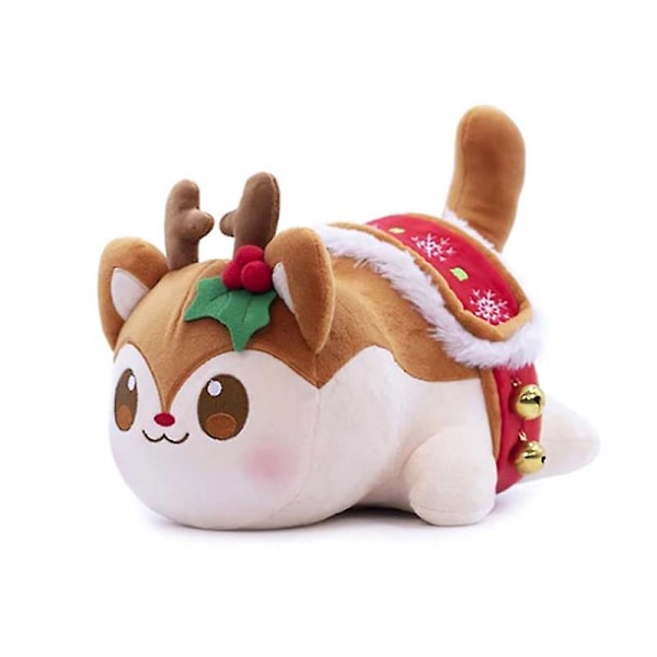 Meows Aphmau Plyschdocka Mee Meow Leksak Cola Pommes Frites Hamburgare Bröd Enhörning Ren Mat Katt Gosedjur Kudde Gåvor Reindeer