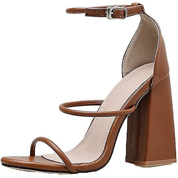 Dam Sandaler-block Heel Open Toe Sandaler 38