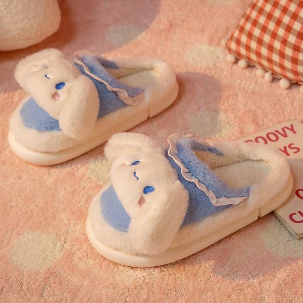 Tegneserie Kawaii Sanrios Cinnamoroll Hello Kittys My Melody Plysj Bomull Tøfler Søte Innendørs Hjem Sklisikre Varme Bomull Tøfler 40-41 Cinnamoroll