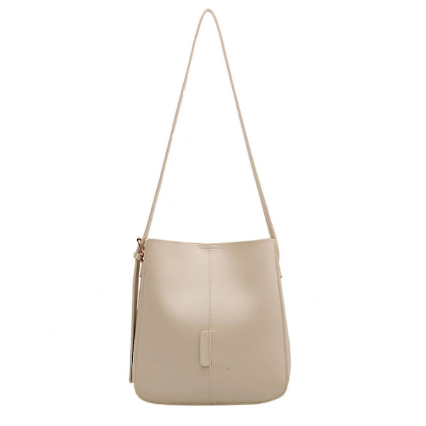 Crossbody Mode Axelväska Handväska med Justerbar Rem White