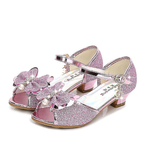 Småbørn Lille Stort Barn Piger Bryllupssandaler Pink 34