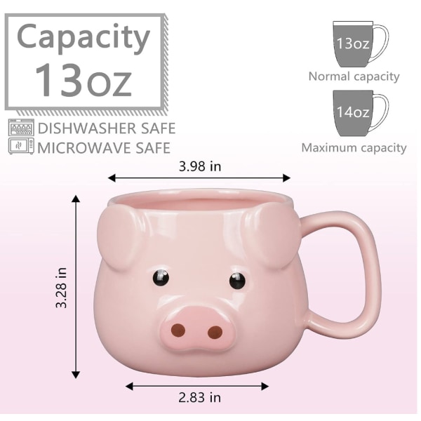 Kaffekopp 500ml Keramisk Nyhet Kaffekopp 3D Keramisk Tekopp