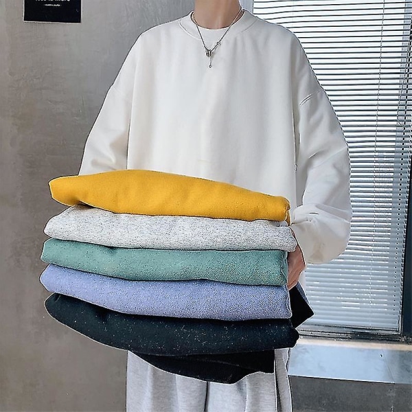 Mote Merkevare Hettegensere Blå Hvit Klassisk Vår Høst Hip Hop Løs Casual Herre Gensere Punk Streetwear Klær WY200 Y 4XL FOR 190 CM 90KG