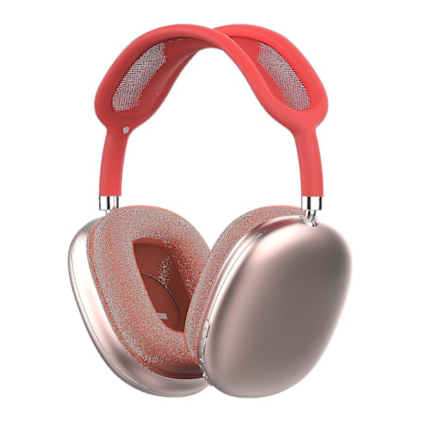 Hodetelefoner Støyreduserende Musikk Hodetelefoner Stereo Bluetooth-kompatible Hodetelefoner red