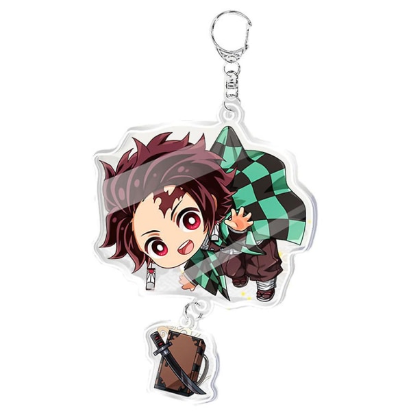 Demon Slayer Anime Avaimenperä Riippuva Koriste Tanjirou Nezuko Zenitsu Giyuu Inosuke Avaimenperä Koristelahja A