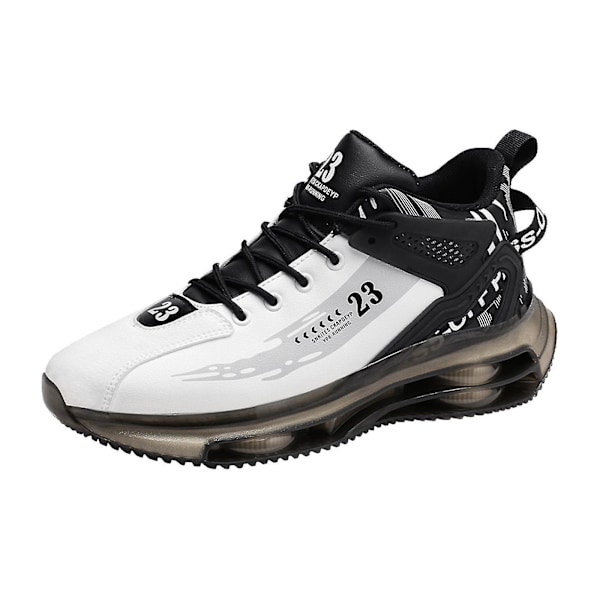 Herre Sneakers Løbesko Sportssko Til Træning Tennis Udendørs white black 40 Yard