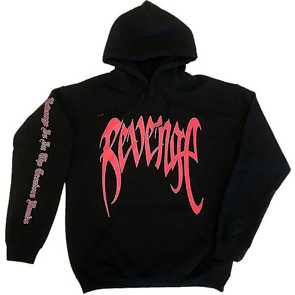 Hämnd Kill Letter Tryckt Herr Jumper Hooded Sweatshirt Hoodie Sweatshirt Toppar Black S