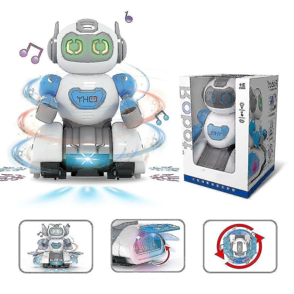 Elektrisk Robot Universal Lys Musik Roterende Blændende Dansemodel Børnelegetøj