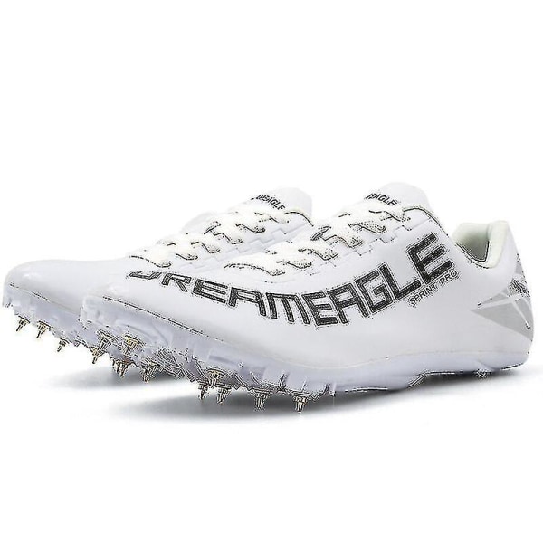 Friidrettssko for piggsko løping sprint atletiske sko WHITE 41