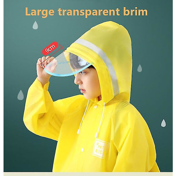 Børne Dinosaur Regnfrakker, Regnfrakker, Vindjakker, Kapper Til Drenge Og Piger - gul 3XL