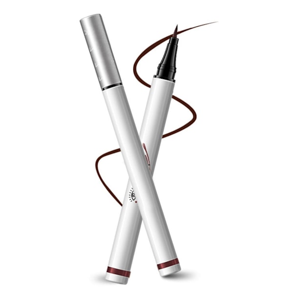 Vedenkestävä Nopeasti Kuivuva Taika Eyeliner-kynä Kestävä Hienkestävä Kosmetiikkameikkityökalu Naisille Reddish Brown