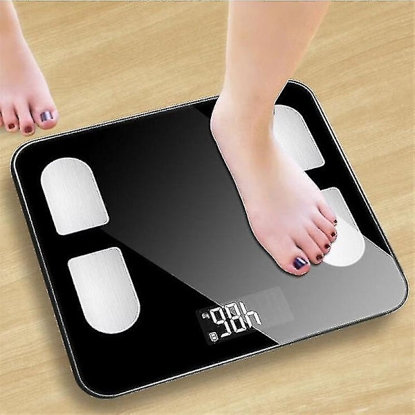 Smart Elektronisk LED Digital Vekt Black