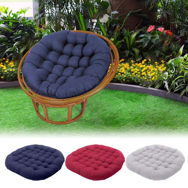 Stolsetepute Dekorativ Komfortabel Bomullsdesign For Stue Balkong Terrasse Navy