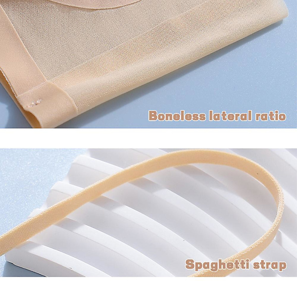 Naisten erittäin ohut jääsilkkinen rintaliivi kesään, hengittävä, kohottava, viilentävä, mukava, saumaton braletti-alusvaate, plus-koko Skin Color XL