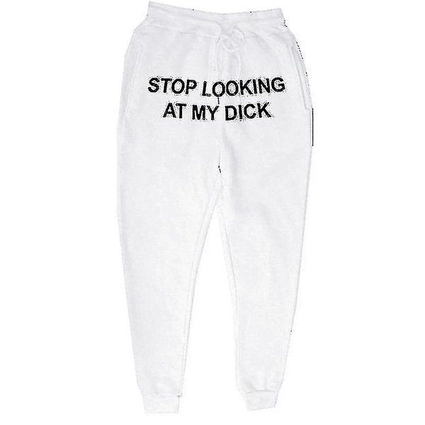 Letter Casual Casual Byxor För Män Och Kvinnor String Lös Hög Midja Sportbyxor 7Dark gray M