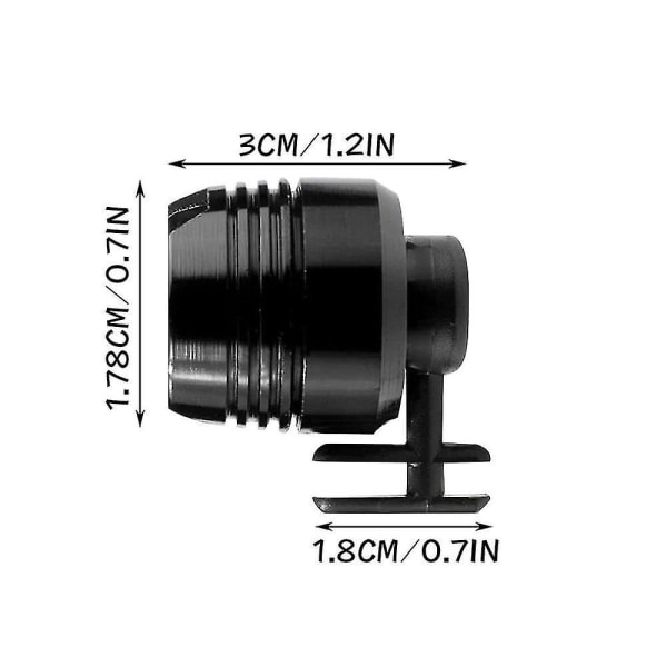 Strålkastare Plast Krok Liten Ljus Rolig Skodon Tillbehör Löpning Och Camping Usb Laddningsbar black Rechargeable
