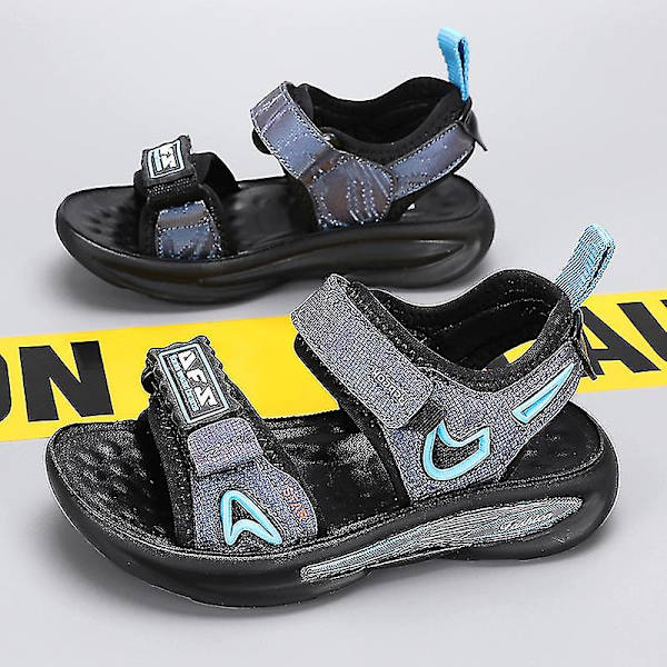 Pojkar Sommar Utomhus Sandaler Fisherman Sandaler Lätta Sport Sandaler 3c8306 BlackBlue 34