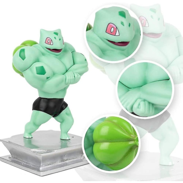 Anime Gk Pikachu Bulbasaur Statue Figur, Bodybuilding Serie Samling Bulbasaur