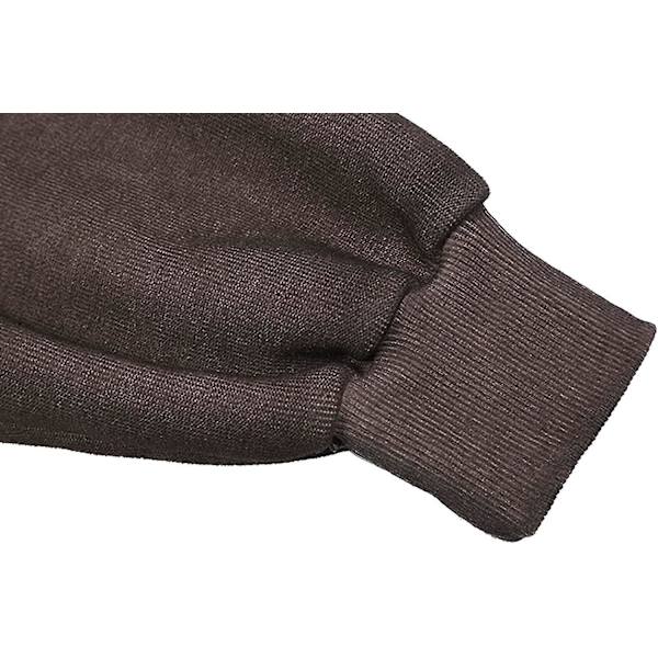 Naisten muotokuva painettu huppari lyhyt toppi pitkähihainen ylisuuri neuletakki collegepaita punk gootti katumuoti taskulla Coffee 3X*Large