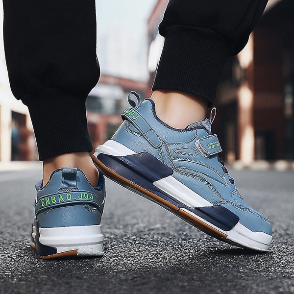 Pojksneakers Andningsbara Flickor Skateboardskor Löparskor 3db9909 Blue 33