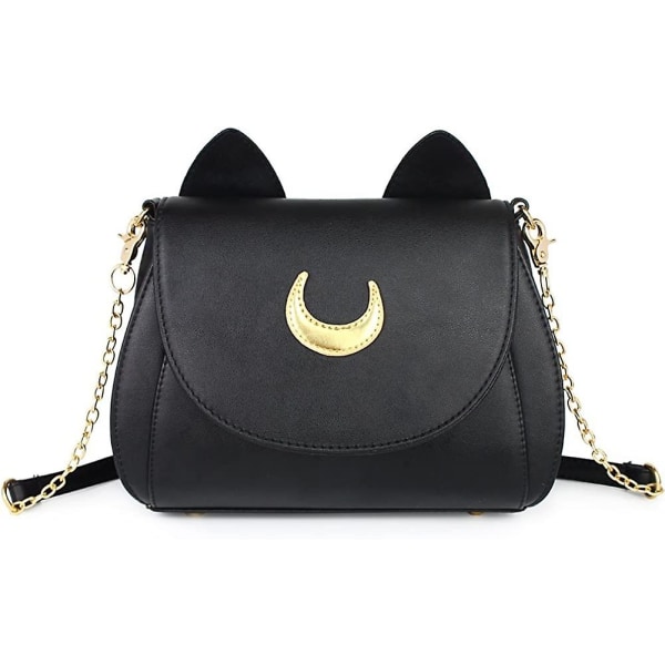 Moon Luna Kattväskor Pu-läder gotisk handväska Cosplay Moon Sailor Bag Handväskor Axelväskor