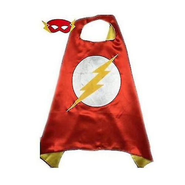 Barn Pojke Marvel Superhjälte Cosplay Superman Dc Kappa Mantel Med Ögonmask Party Föreställning Kostym Gåva The Flash