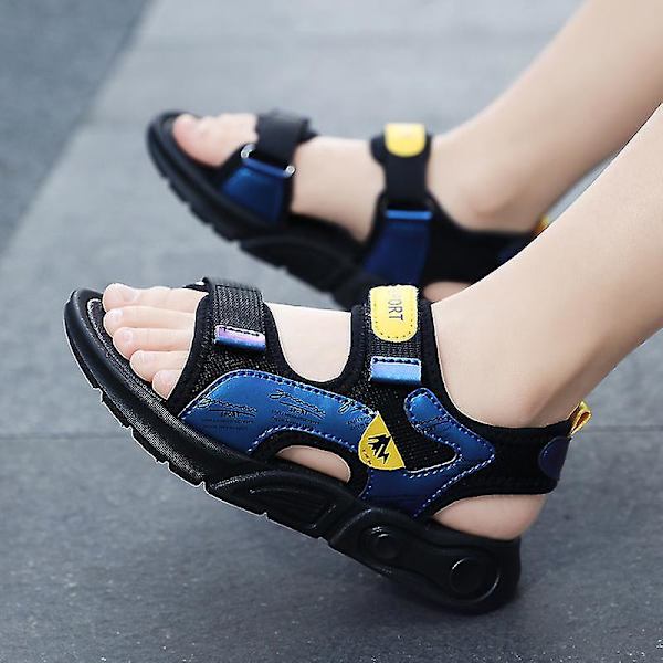 Nya Trendiga Pojkar Sommar Utomhus Sandaler Fiskarsandaler Lätta Sport Sandaler 3c166jk BlackYellow 34