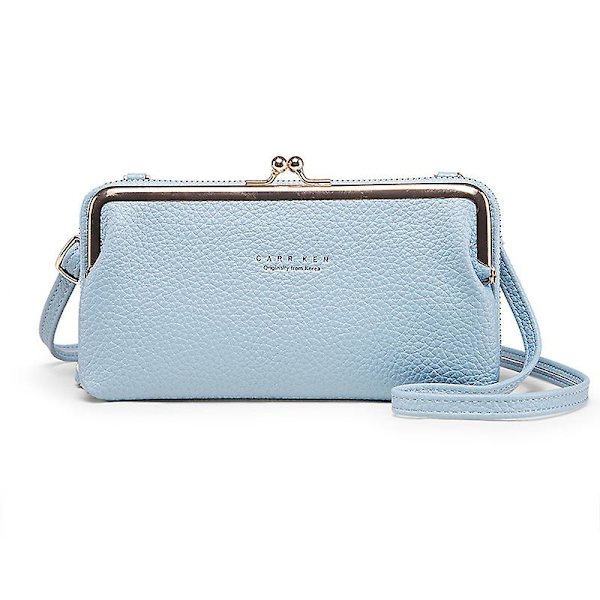 Naisten laukut Korealainen muoti olkalaukku crossbody-laukku matkapuhelinlaukku monitoiminen vaakalaukku Blue