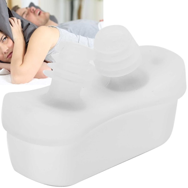 Elektrisk Anti Snarking Device Silikon Anti Snoring Device Luftrenare Sova andningshjälpmedel White