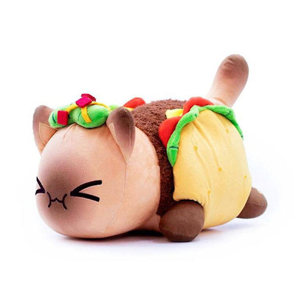 Meows Aphmau Plyschdocka Mee Meow Leksak Cola Pommes Frites Hamburgare Bröd Enhörning Ren Mat Katt Gosedjur Kudde Gåvor Taco
