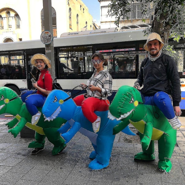 Utomjordisk dräkt Uppblåsbar kostym Cosplay Rolig kostym Festdräkt Finklänning Halloween kostym för vuxna barn Jd4 01 Dinosaur Kids Size
