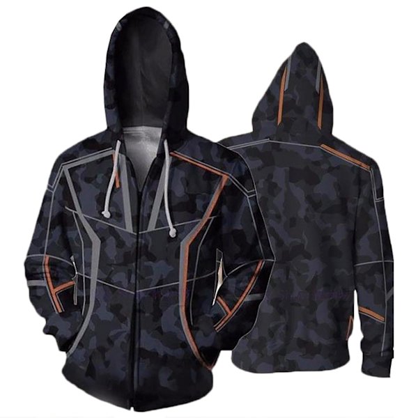 Avengers Tony Stark Iron Man Cosplay Hupullinen Takki Miehet Camo Vetoketjulliset Hupparit Päällysvaatteet Camouflage 4XL