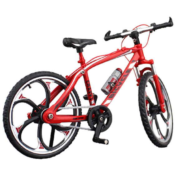 Mini Cykelmodell Leksak Legering Plast Downhill Mountainbike Leksaker Presenter Till Pojkar Road Racing Red