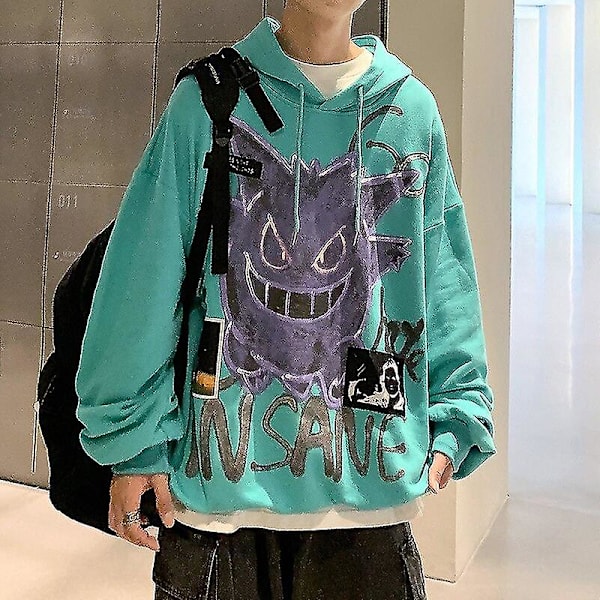Kevät Syksy Paholais Huppari Miehet Naiset Muoti Rento Löysä Pusero Hip Hop Katumuoti Collegepaita Miesten Topit black XL