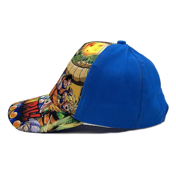 Anime Dragon Ball Baseballcaps med trykk, japansk tegneserie Truckerhatt, justerbar solhatt for barn, gutter og jenter A