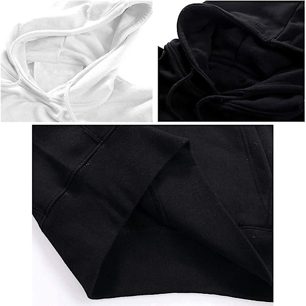 Unisex Hettegenser Kjærlighetstrykk Mote Sport Hip Hop Hettegenser Genser Lommejakke Pullover Topper S M