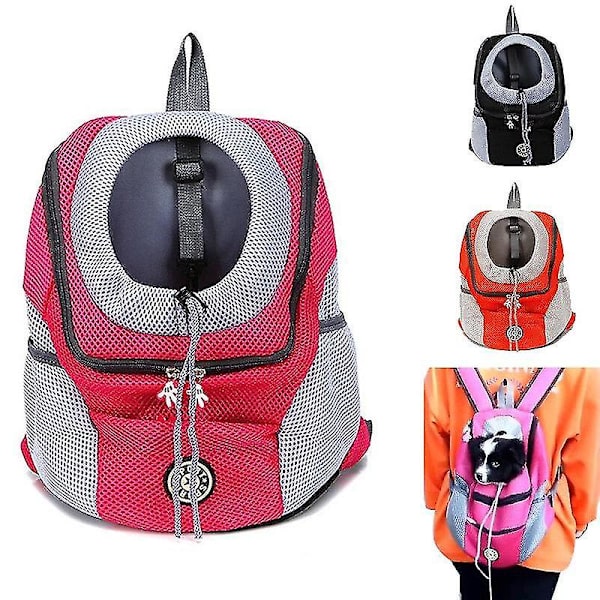 Husdjursväska Hund Katt Väska Utomhus Rese Ryggsäck Sling Väskor Husdjurstillbehör Rose Red S
