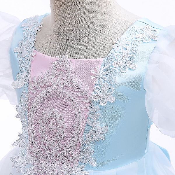 Retro Barnekjole Jentekjole Puff Erme Prinsessekjole 150