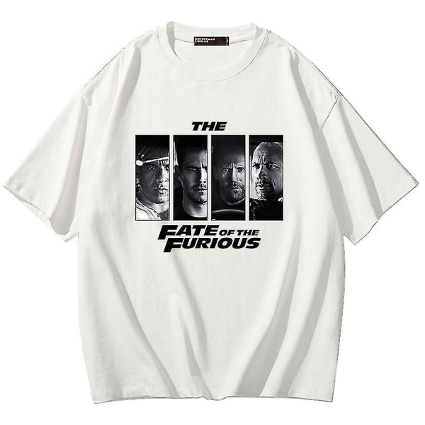 Snabb och Furious 10 Förälder-barn Bomull Kortärmad T-shirt Sommar white M