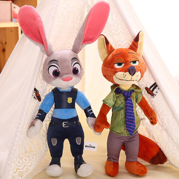 Zootopia Plyschdjur Judy Docka Nick Docka Barnpresent fox 40CM