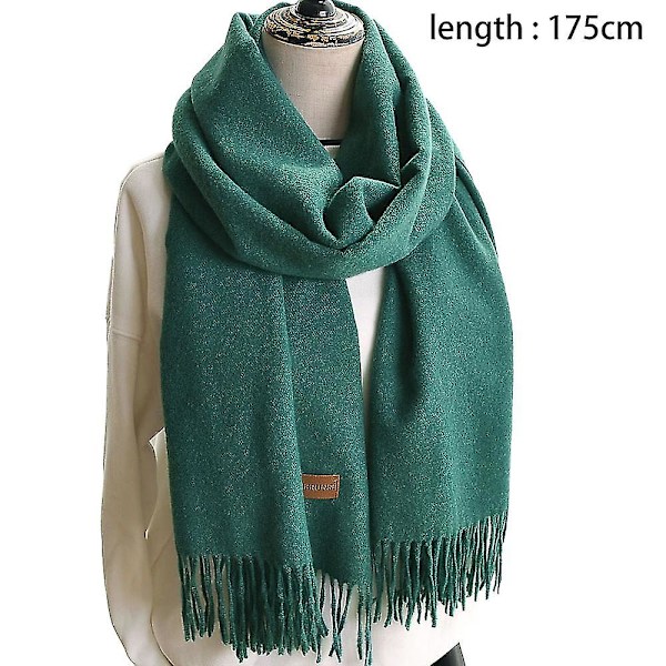 Dame Tørklæde Tæppe Tørklæde Dame Cashmere Følelse Cashmere Sjal Emeralds