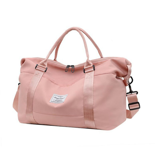 Duffelbag Praktisk Lett Stor Kapasitet Reiseveske Overnatting Bag Pink