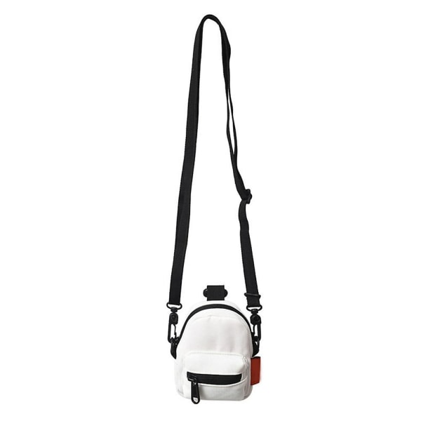 Resehänge Mini ryggsäck Multifunktionell Crossbody phone case Vattentät Crossbody liten väska White