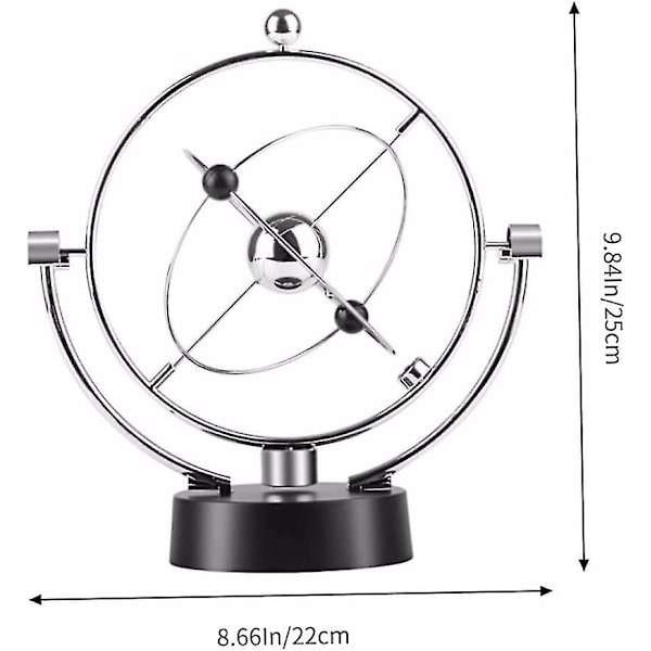 Elektronisk Swing Ball Boll Perpetual Motion Fysisk Vetenskap Leksak Kinetic Art Globe Newton Pendel
