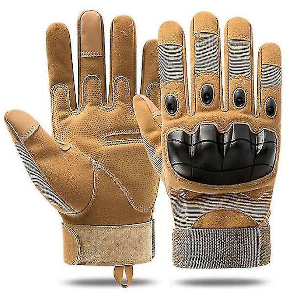 Taktiske Hansker Motorsykkelhansker Fullfingerhansker light brown M