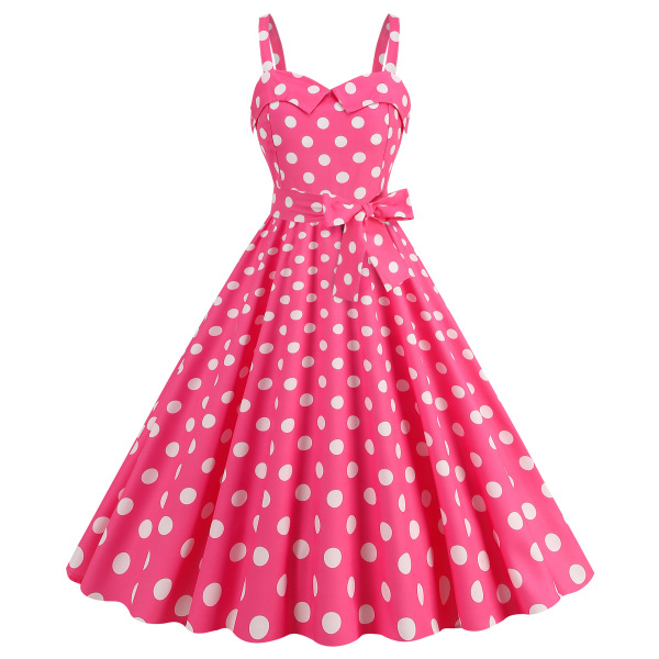 Kvinner Vintage Kjoler 1950-tallet Retro Swing Kjole Filmheltinne Cosplay Kostyme Stil 3 Style 3 XL