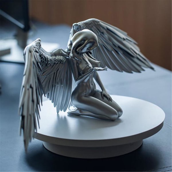 Angel Wing Girl Resin Figurine Människokroppen Art Ornament Heminredning