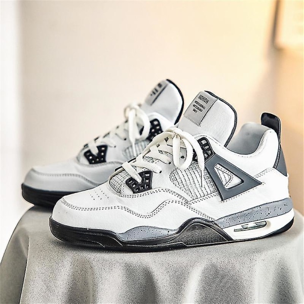 Herre Sneakers Åndbare Løbesko Mode Dame Sportssko WhiteBlack 41