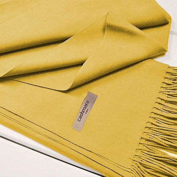Dame Tørklæde Tæppe Tørklæde Dame Cashmere Følelse Cashmere Sjal Turmeric
