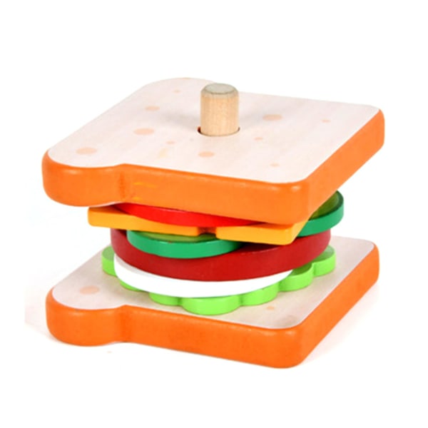 Simulering Låtsaslek Smörgås Hamburg Leksaker Rolig Klassisk Simulering Set för barn Interaktivt set Sandwich